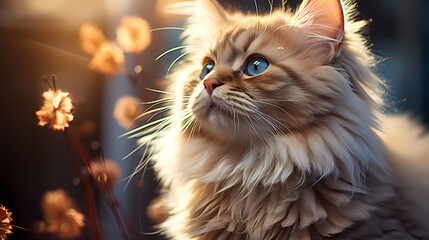 A charming cute little Cat -  AI generated.