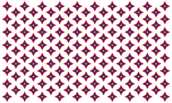 Fourth of July and Memorial Day party seamless pattern. Isolated on a white background. 4th of July, Independence Day-themed design.