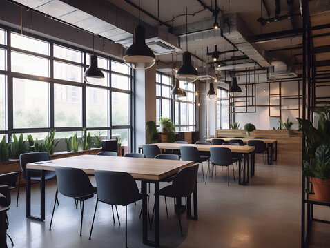 interior of a cafe