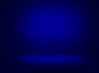 Blue product placing background with particles