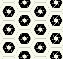 Vector monochrome geometric pattern in simple graphic design. Fashion trendy geometry. Vector illustration.