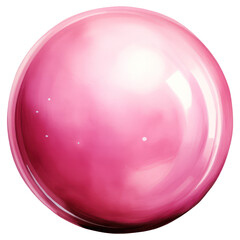 Pink round metal ball