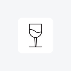 Wine Glass Line Icon