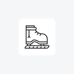 Ice Skates Line Icon