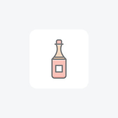 Wine Bottle Awesome Fill Icon