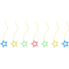 Hanging stars for decoration