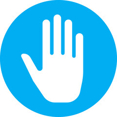 Fototapeta premium Touch hand icon for mobile apps. Simple ui button design. Vector illustration.