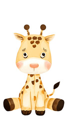 Obraz premium giraffe ink water