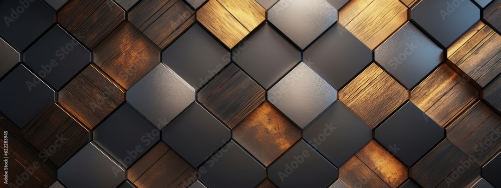 Aufkleber abstract futuristic luxurious digital geometric technology hexagon background banner illustration 3d