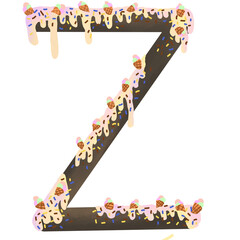 Sweet pastel colors A-Z are suitable for decoration. and other decorations