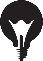 Electric light bulb icon. Electricity lamp symbol. Vector illumination sign.