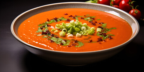 Creamy Tomato Basil Soup
Hearty Tomato Vegetable Soup
Spicy Roasted Tomato Soup Ai generated 