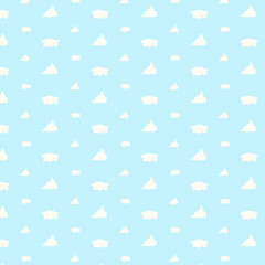 seamless pattern with clouds
