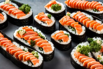sushi with salmon