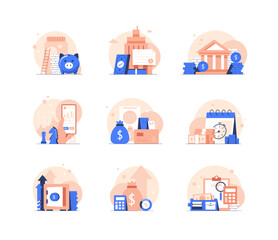 Investment fund performance report, interest rate graph, trade revenue boost, venture business growth strategy