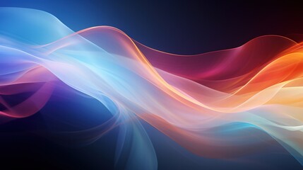 abstract background with glowing color waves