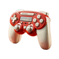 A red controller of video games console