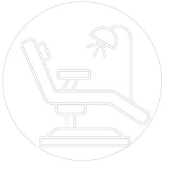 Dental chair Vector Icon

