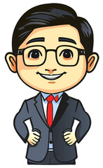 businessman with glasses