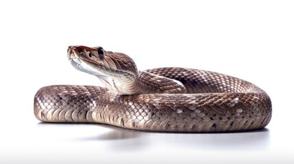 Slender snake photo realistic illustration - Generative AI.