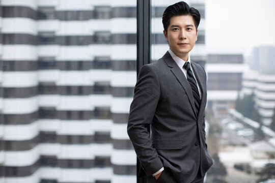 Portrait of confident Chinese businessman