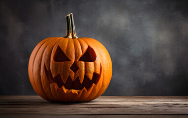 halloween pumpkin on black