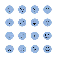 Face emotion facial expression sticker design