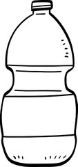 hand drawn bottle illustration.
