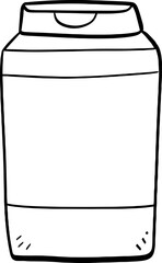 hand drawn bottle illustration.