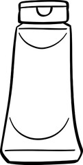 hand drawn bottle illustration.