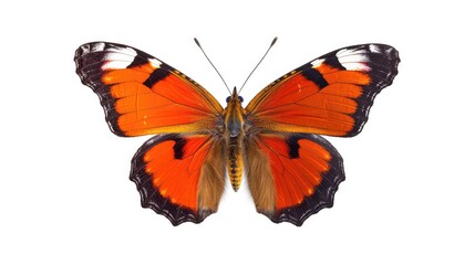 Obraz na płótnie Canvas Delicate butterfly photo realistic illustration - Generative AI.
