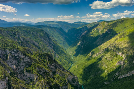 Tara River canyon and mountains
