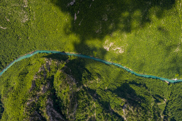 Tara River canyon and mountains