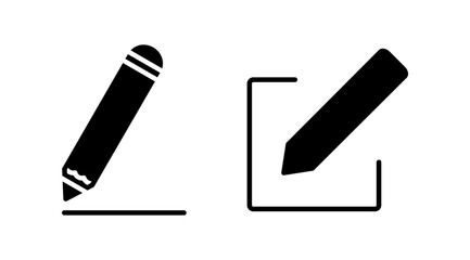Edit icon vector. edit document sign and symbol. pencil