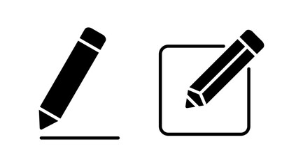 Edit icon vector. edit document sign and symbol. pencil
