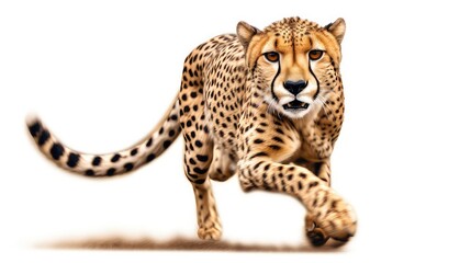 Graceful cheetah photo realistic illustration - Generative AI.