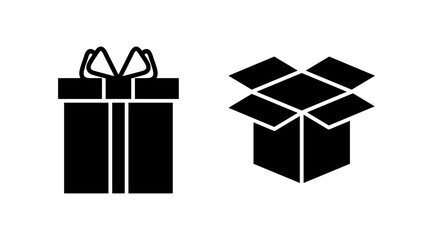 Box icon vector. Box sign. delivery package. parcel box.