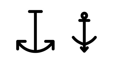 Anchor icon vector. Anchor sign. marine symbol