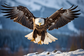 Fototapeta premium american bald eagle