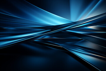 An elegant blue background with a metallic texture, exuding sophistication, business background Generative AI