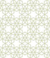 Seamless geometric pattern with Arabic style