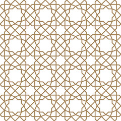 Seamless geometric pattern with Arabic style