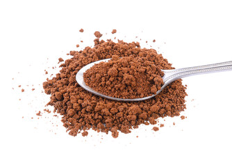 instant coffee in the spoon on transparent png
