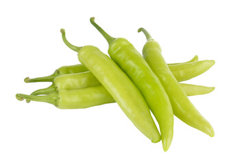 green chili pepper on transparent png