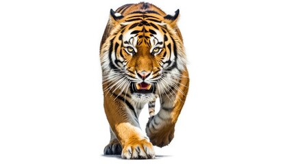 Fototapeta premium Mighty tiger photo realistic illustration - Generative AI.