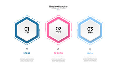 Timeline infographic design with options or steps. Infographics for business concept. Can be used for presentations workflow layout, banner, process, diagram, flow chart, info graph, annual report.