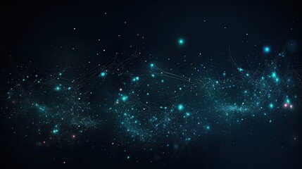 Obraz premium Abstract dark background with lots of particles of multiple sizes