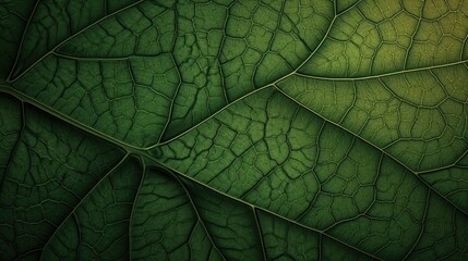 Naklejka na ściany i meble Leaf texture with veins and studio lighting