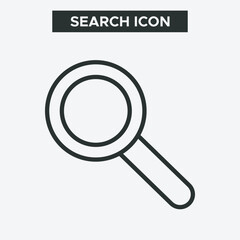 Search Icon or magnifying glass icon. Outline search Icon. Minimal and premium search icon. EPS 10 Vector.