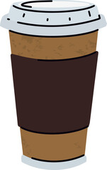 fast food, cofe cartoon icons set, simple flat style, street high calorie food illustration.